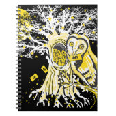 Spiral Photo Notebook – Urban Tree Owl & Wealth Notitieboek (Voorkant)