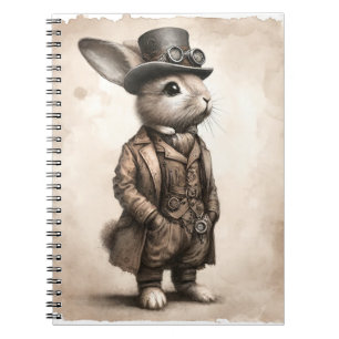 Spiral Photo Notitieboek met Steampunk Rabbit