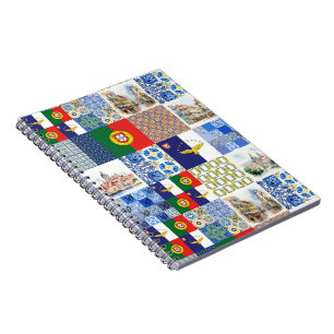 Spiral Photo Notitieboek van Portugal Vlag en Azor