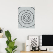 Spiral Pi Click Customize Poster (Thuiskantoor)
