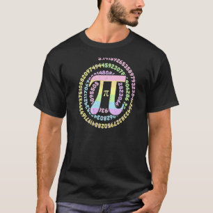 Spiral Pi Day Numbers Symbool LGBT Rainbow Gay Les T-shirt
