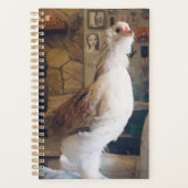 Spiral Planner Chicken on the Fireplace (Devant)