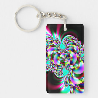 Spiral Rainbow Fractal Sleutelhanger