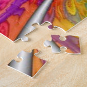 Spiral Rainbow schitterend moeilijk design Legpuzzel (Zijkant)