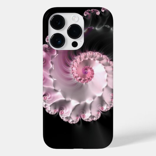 Spiral Seashell Fractal Hoesje-Mate iPhone Case (Achterkant)