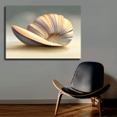Spiral Shell Ocean Home Decor Canvas Afdruk