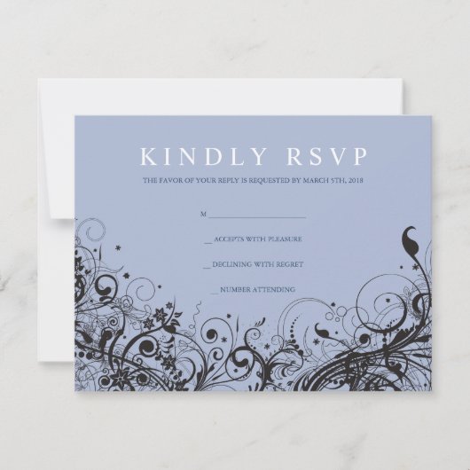 SPIRAL & STARS Mariage juif Carte de réponse (Devant)