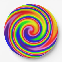 Spiral Swirl Soft Focus Rainbow Colors Celebration
