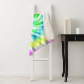Spiral Tie Dye Pattern Sherpa Fleece Blanket Deken (In situ)