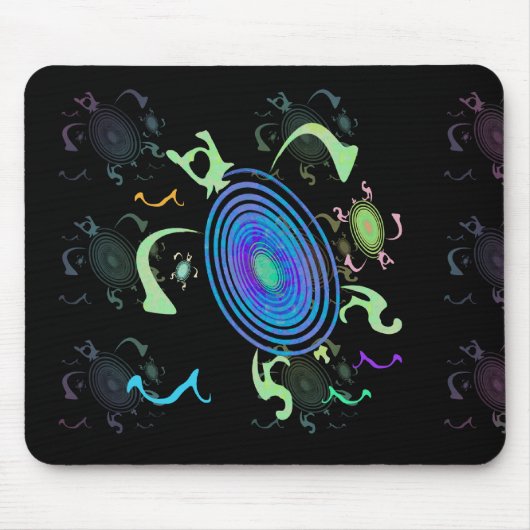 Spiral Turtles Mousepad Muismat (Voorkant)