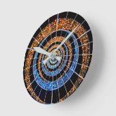 Spiral Twinkle Lights Round Wall Clock Ronde Klok (Hoek)