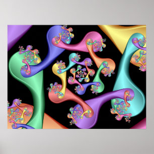 Spiral van Spoons Poster