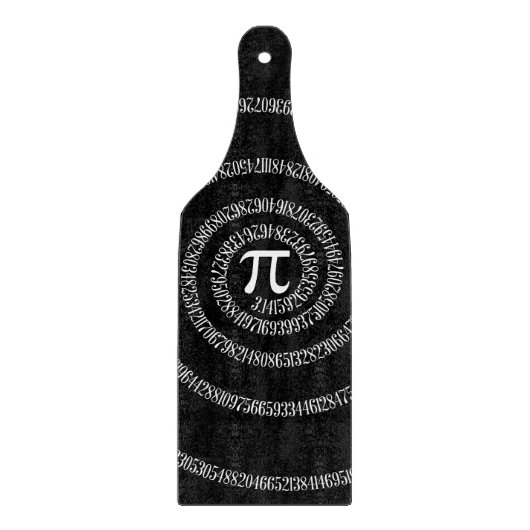 Spiral voor Pi op zwarte stijl Snijplank (Voorkant)