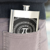 Spiral voor Pi Typografie op zwart Flacon (Voorbeeld)