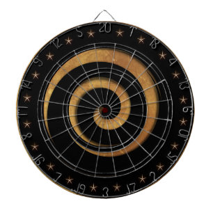 Spiral voor zwarte en tinstaren dartbord