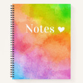 Spiral water kleurschakerkleurstof Notitieboek (Voorkant)
