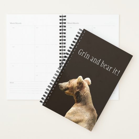 Spiral Weekly/Maandelijkse Planner met grizzly (Display)