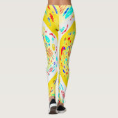 Spiral Yellow Leggings (Achterkant)