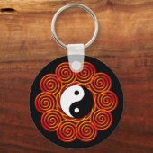 Spiral Yin Yang Sun Sleutelhanger (Voorkant)