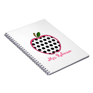 Spiralblocnote met Stippenappel voor Leraren Notitieboek