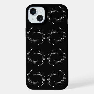Spirale avec des cercles blancs -