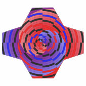 Spirale contre le rouge et le bleu par Kenneth Yon (Plat)