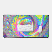 Spirale de fractale de néon arc-en-ciel Art numéri (Clavier et souris)