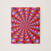Spirale de Puzzle en rose et violet (Vertical)