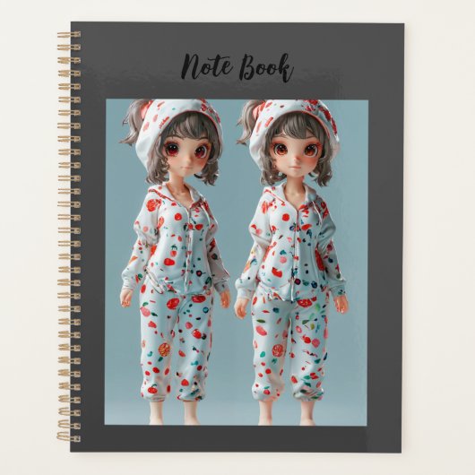 Spirale deux filles mignonnes Photo Planner (Devant)