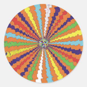 SPIRALE DISCO RONDE STICKER