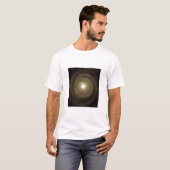 Spirale Galaxy NGC4622 Spins achterwaarts T-shirt (Voorkant volledig)