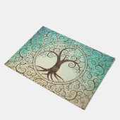 Spirale levensboom - Yggdrasil Deurmat (Schuin)