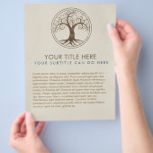 Spirale levensboom - Yggdrasil Flyer (Hand)