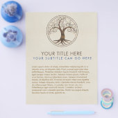 Spirale levensboom - Yggdrasil Flyer (Enkel)