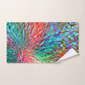 Spirale lisse dans des taches de couleur vive qui (Serviette à main)