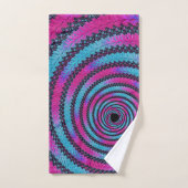 Spirale Magenta et Cyan (Serviette à main)