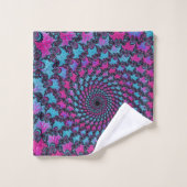 Spirale Magenta et Cyan (Gant de toilette)