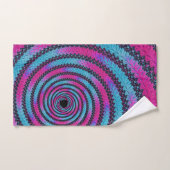 Spirale Magenta et Cyan (Serviette à main)