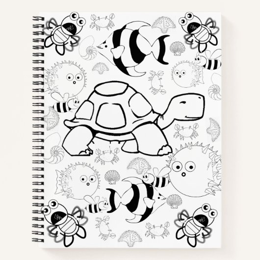Spirale Notitieboek-kleurschildpadden Notitieboek (Voorkant)