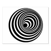 Spirale optische illusie Rubberkunststempel Rubberstempel (Afrduk)