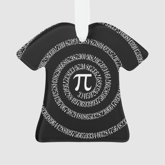 Spirale pour chiffres Pi sur noir (dos)