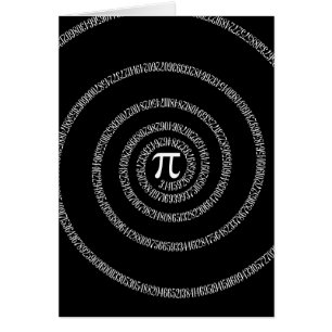 Spirale pour Pi sur Décor noir