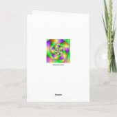 Spirale psychédélique de carte de voeux (Dos)