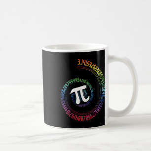 Spirale regenboog Nerd Wiskunde Geek wiskundige Pi Koffiemok