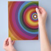 Spirale regenboogvectorachtergrond flyer (Hand)
