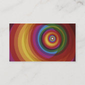 Spirale regenboogvectorachtergrond visitekaartje (Achterkant)
