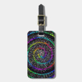 Spirale Stippen Bagagelabel (Voorkant verticaal)