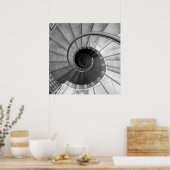 Spirale trap 04 poster (Keuken)