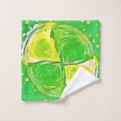 Spirale Vert Citron (Gant de toilette)