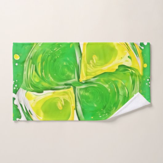 Spirale Vert Citron (Serviette à main)